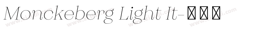 Monckeberg Light It字体转换